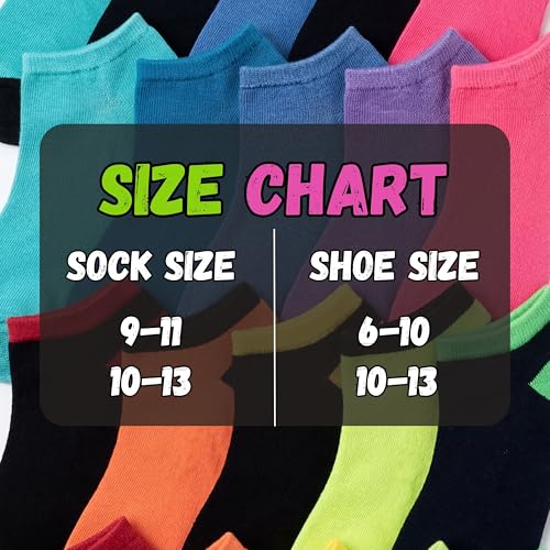 Image of Tipi Toe Women's 20 Pack Colorful Low Cut Socks - Lightweight, Breathable Design for All-Day Comfort Sizes 9-11 /10-13