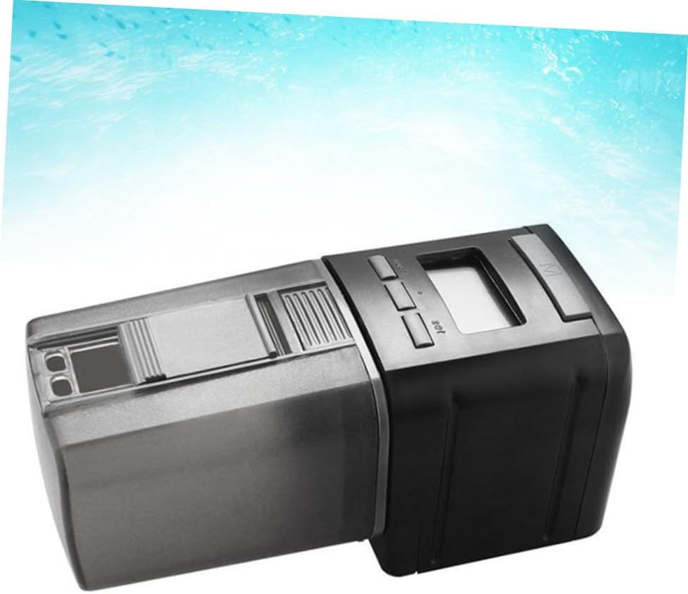 Cabilock Automatic Fish Feeder Aquarium Feeder with Timer Abs Material Fish Tank Accessories for Aquarium and Pond Feeding
