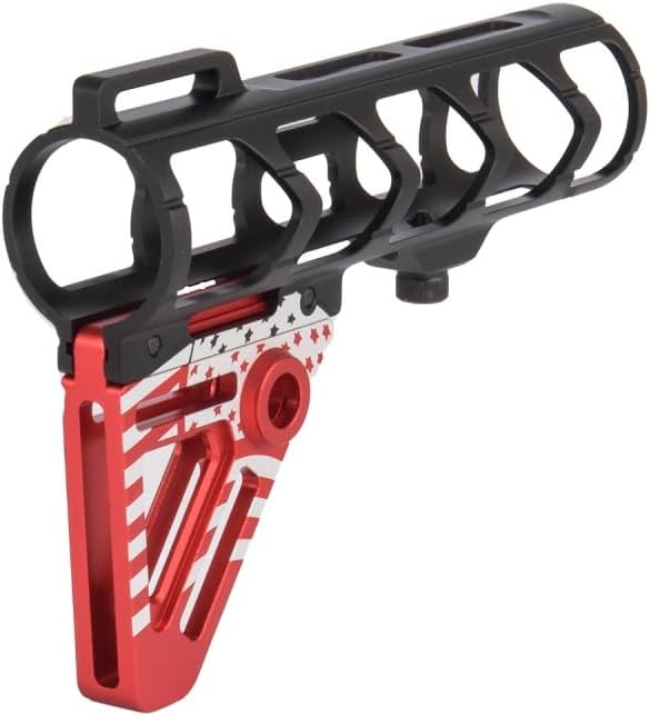 ZION ARMS Aluminum Fixed Stock – Lightweight Skeletonized Rifle Stock (Black)