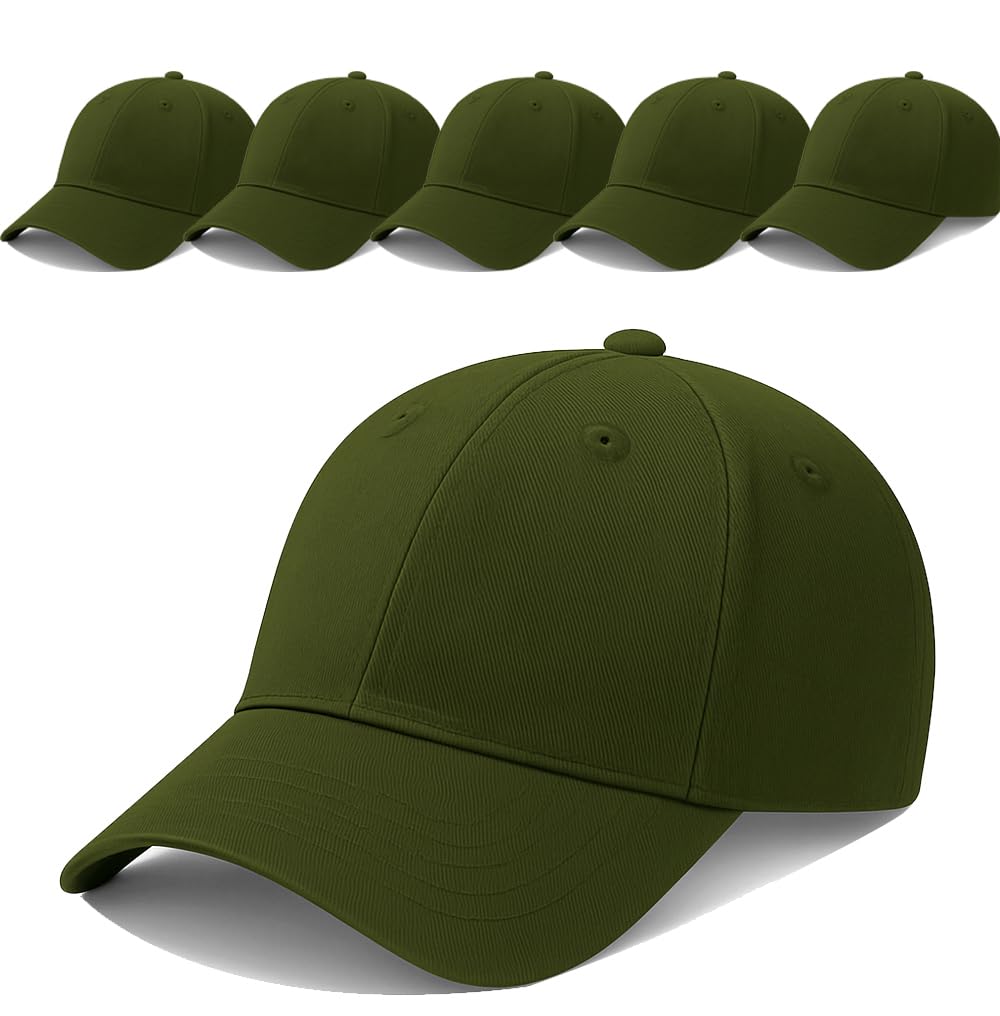 ENCIGER Unisex Cotton Baseball Cap Pack of 6 - Adjustable Solid Color Caps for Men & Women - Wholesale Lot for Bulk Purchase, Resale, Events, Outdoor Use-picture-20