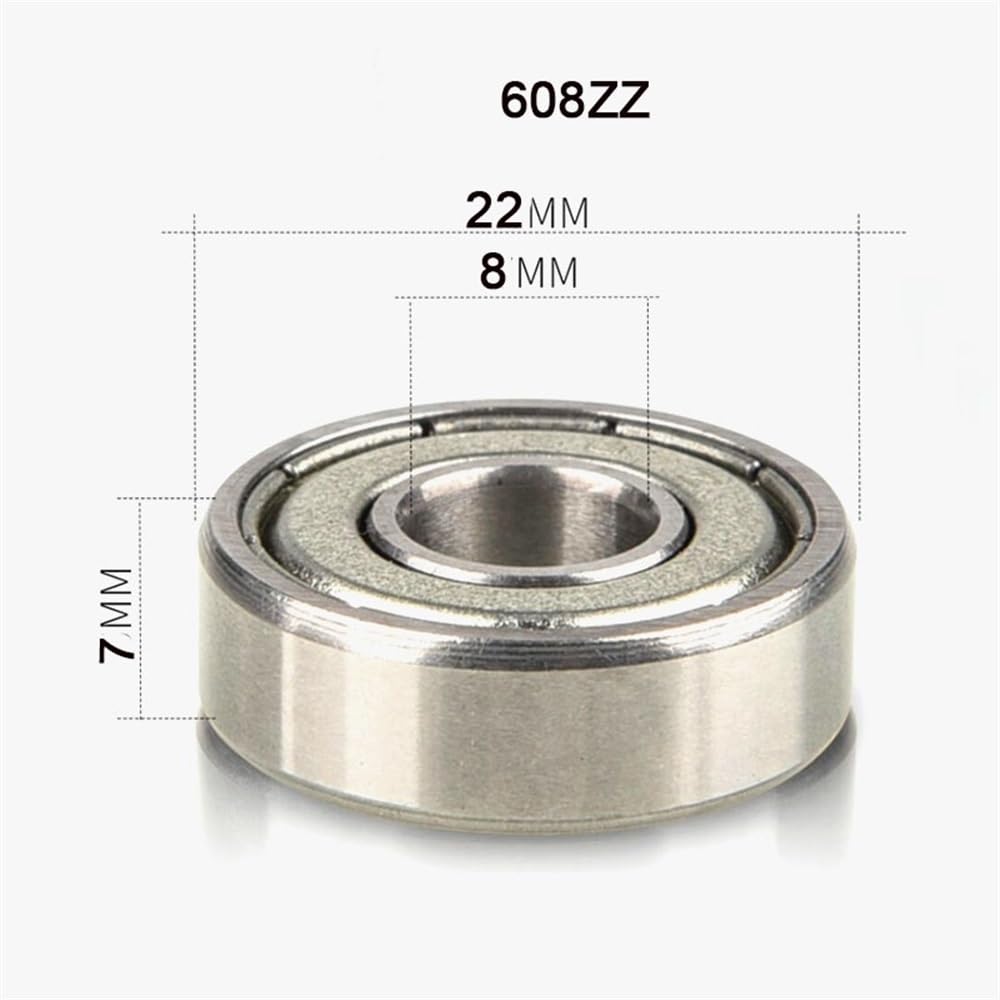 Amazon.com: XMGKMN 608ZZ 2RS Ball Bearing ABEC-1 8X22X7 mm 20