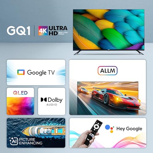 Image of VW 127 cm (50 inches) Pro Series 4K Ultra HD Smart QLED Google TV VW50GQ1