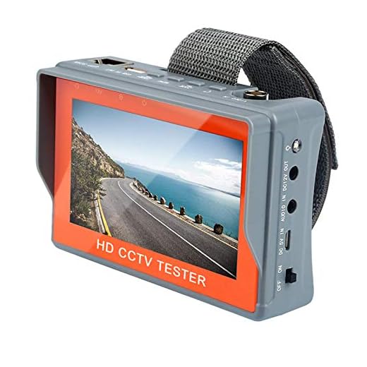 [Upgrade Version] Electop Wrist CCTV Tester, 5 Inch 4 in 1 HD 1080P Portable Camera Tester AHD TVI CVI CVBS Tester VGA TFT LCD Monitor Analog Video Test Cable Test PTZ Control 12V Power Output