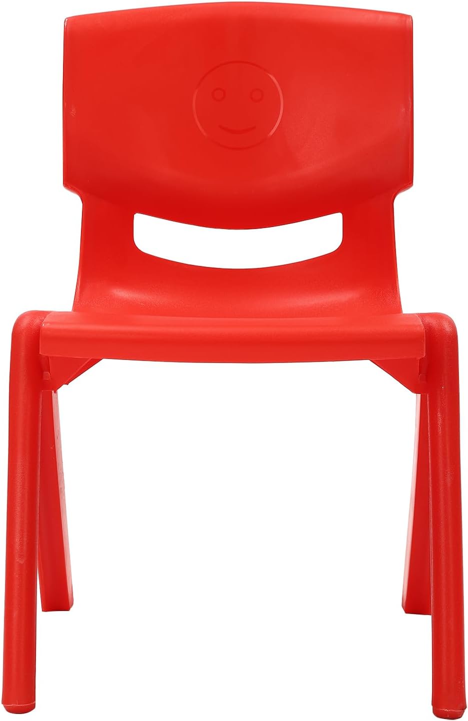 CNCEST 6Pcs Stackable School Chairs, 11in Height Plastic Stack Chair, Colorful Children Seats for Classroom Elementary, School, Daycare, Outdoor, Classroom Furniture(Type A-6 Pack)