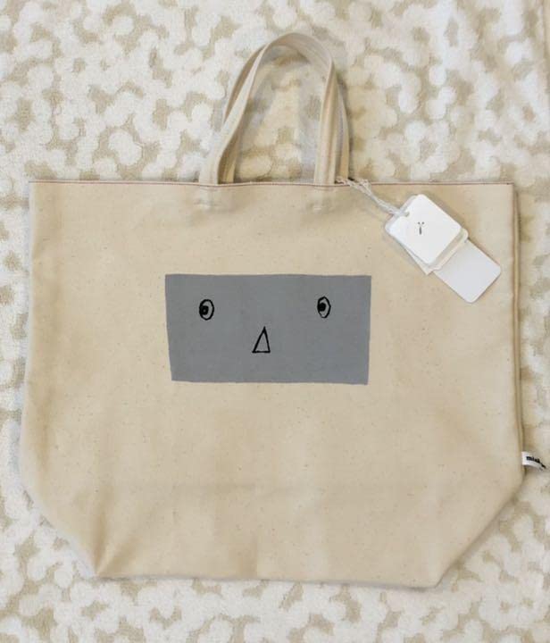 Amazon.co.jp: ミナペルホネン anim ホワイトデニム 赤耳 エコバッグ白  