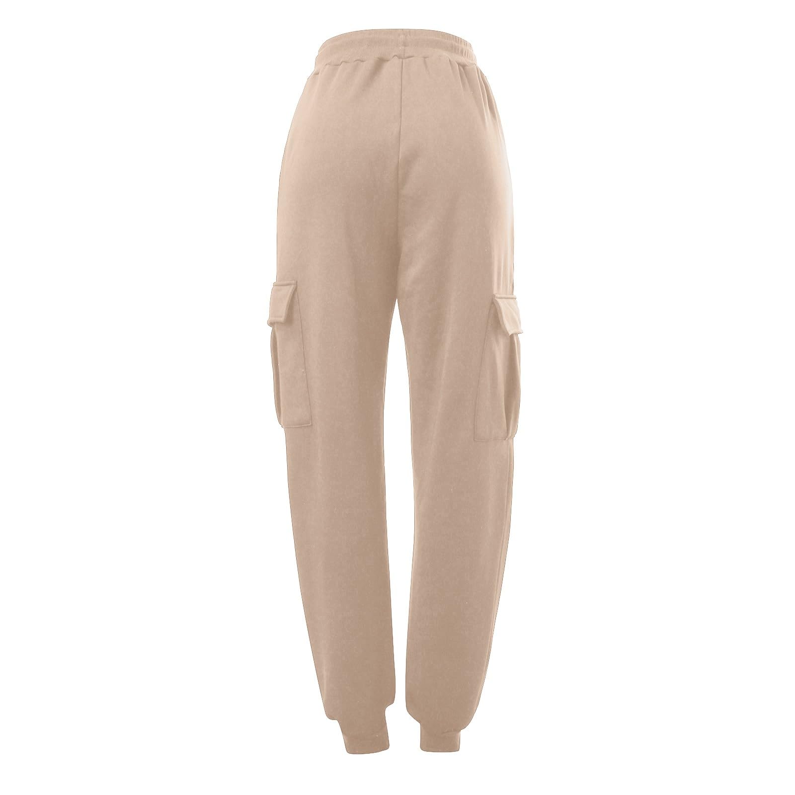 Pantalones de chándal largos holgados para mujer, pantalones deportivos