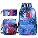 Produktbild Pioneer Pro Dj Rucksäcke Rucksack Printed Luminous Studenten Rucksack 3 Stück Sets Rucksäcke + Schultertaschen + Bleistift-Beutel Pioneer Pro Dj Kinderrucksäcke (Color : A10, Size : 29 X 16 X 42cm)