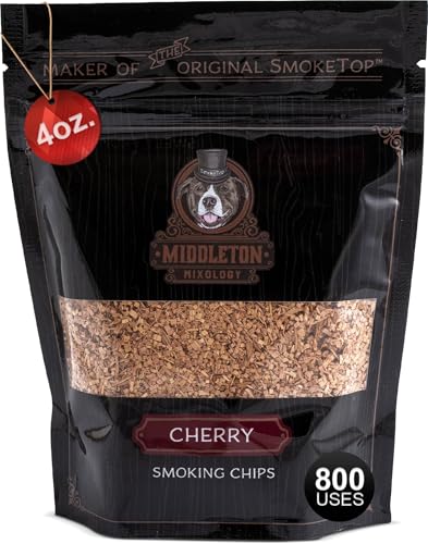 SmokeTop® 4oz Bag - Cocktail Smoker Chips for Old Fashioned Cocktails, Whiskey, & Bourbon - by Middleton Mixology Made in The USA (800 uses) (Cherry)