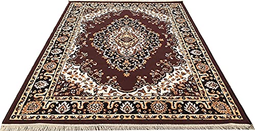 Image of GULDASTA Large Carpet 6x8 Feet Extra Large Area Rug for Living Room Family Room | Soft Floral Anti-Slip Washable