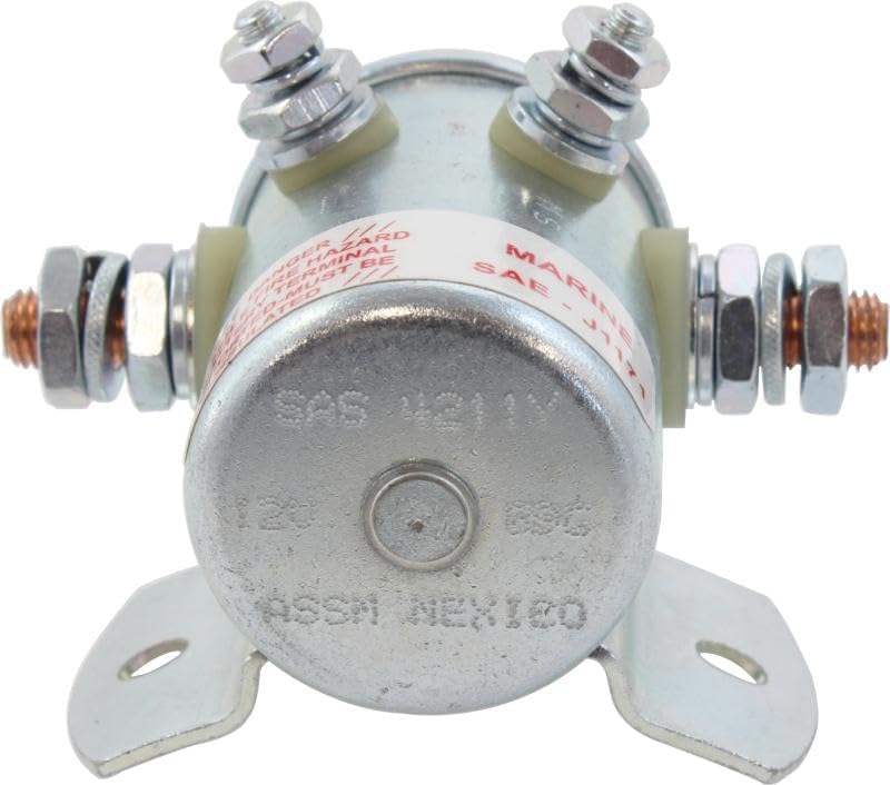 New Professional Grade Starter Solenoid Compatible with 40 60 C50 Ranger, Cockshutt 1550 1650 1800 550 880, Hyster MH-3, International Farmall, Oliver 1600 1850 880 Replaces 15-407 SAS4211 1114226