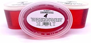 3 Pack of Cinnamon Spice Aroma Long Lasting Gel Melts™ Gel Wax for Warmers and Burners Peel, MELT, Enjoy by The Gel Candle Company