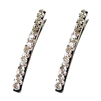 Vista 3 de Vpang Pinza para el cabello, 2 pinzas para el cabello con diamantes de imitación brillantes, horquillas, accesorios para el cabello para mujeres