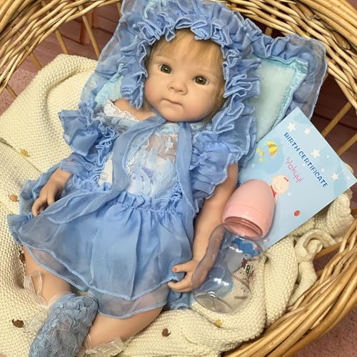 Muñeca bebé de silicona realista de 18 pulgadas miniatura 5