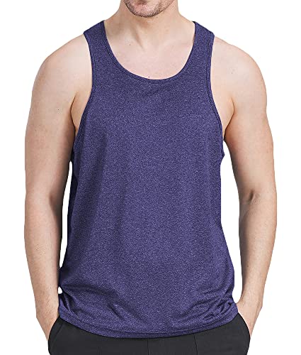 3 Pack Men's Workout Tank Top Dry Workout Sleeveless T-Shirt,3