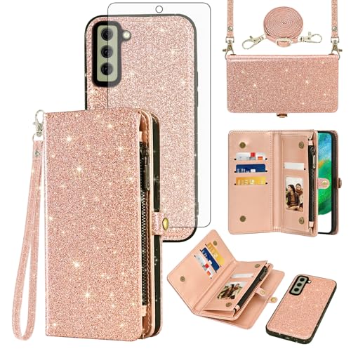 Housse Samsung S21 FE 5G fermeture éclair et verre trempé inclus