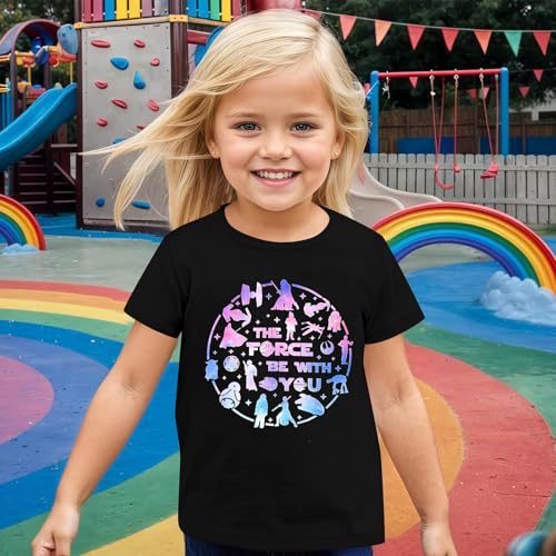 Image of May The Power Be with You Shirt for Kid Boy Girl Magical Planet Tshirt Funny Magic Family Vacation Tee Top