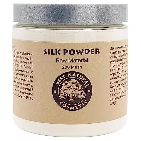 Best Nature's Silk Powder (8 fl oz | 240ml) - 100% RAW, Clean, Cosmetic Grade - Pure and Organic Silk powder for Face and Hair - Suitable for Use in Soap Making, Shampoo, Makeup, Hair Treatments … Cover