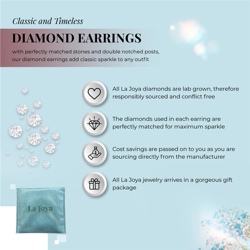 Lab Created Emerald and Lab Grown Diamond Halo Stud Earrings for Women | 10K Solid White Gold Earrings | Multiple Shapes and Weights to Choose From - Image 4