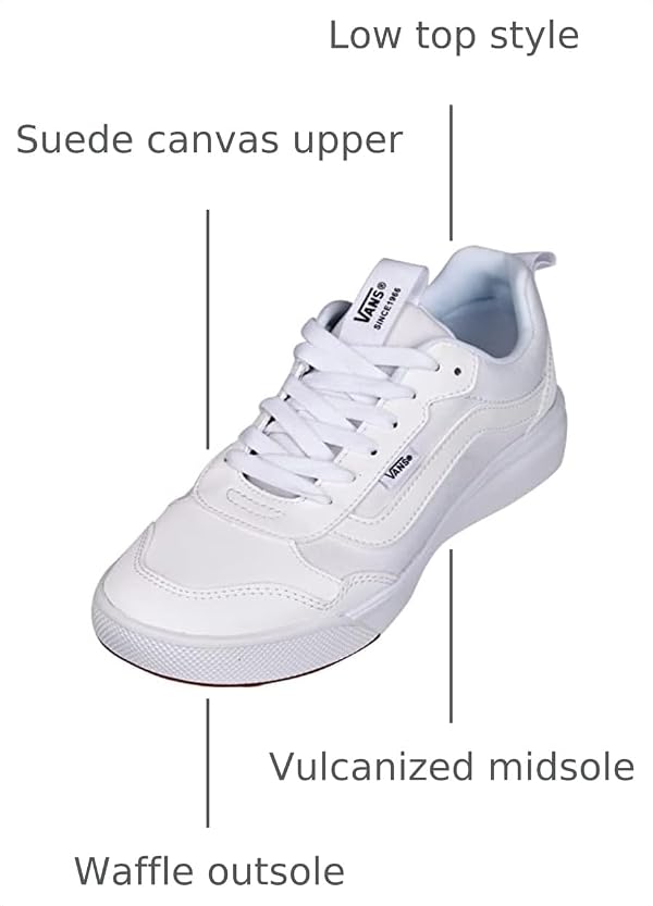 Vans Women's Range EXP Shoe, Tumble Canvas White White, 7.5 M US by Vans - Used condition - Image 2