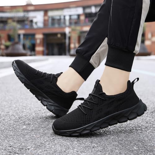 Image of Running Shoes for Men Gym Tennis Athletic Walking Shoes Non Slip Lightweight Breathable Sports Mesh Fashion Work Sneakers Casual Workout Trianer