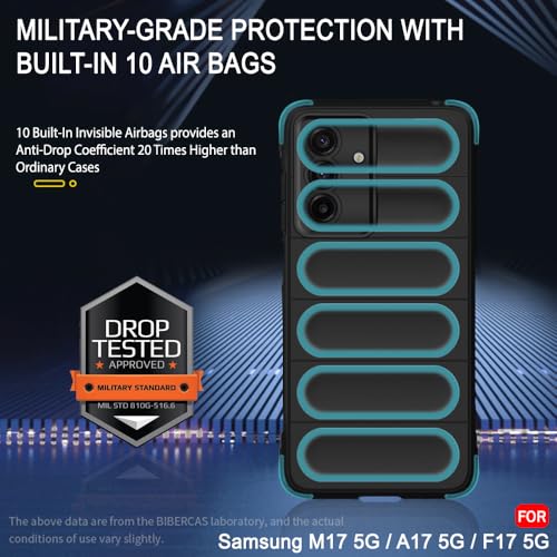 Image of TheGiftKart Liquid Silicon Back Cover Case for Samsung Galaxy M17 5G / A17 5G / F17 5G | ShockProof Military Grade Protection | Micro-Fibre Cloth On Inner Side | Anti-Slip Grip Back Cover (TPU, Black)