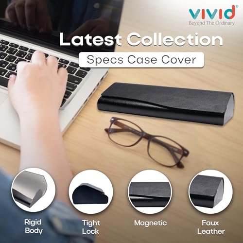 Image of VIVID Vision Unisex Adult Lightweight Eyewear Specs Case Cover | Protect Eye Glasses | Chashma Dibbi | Spectacle Box