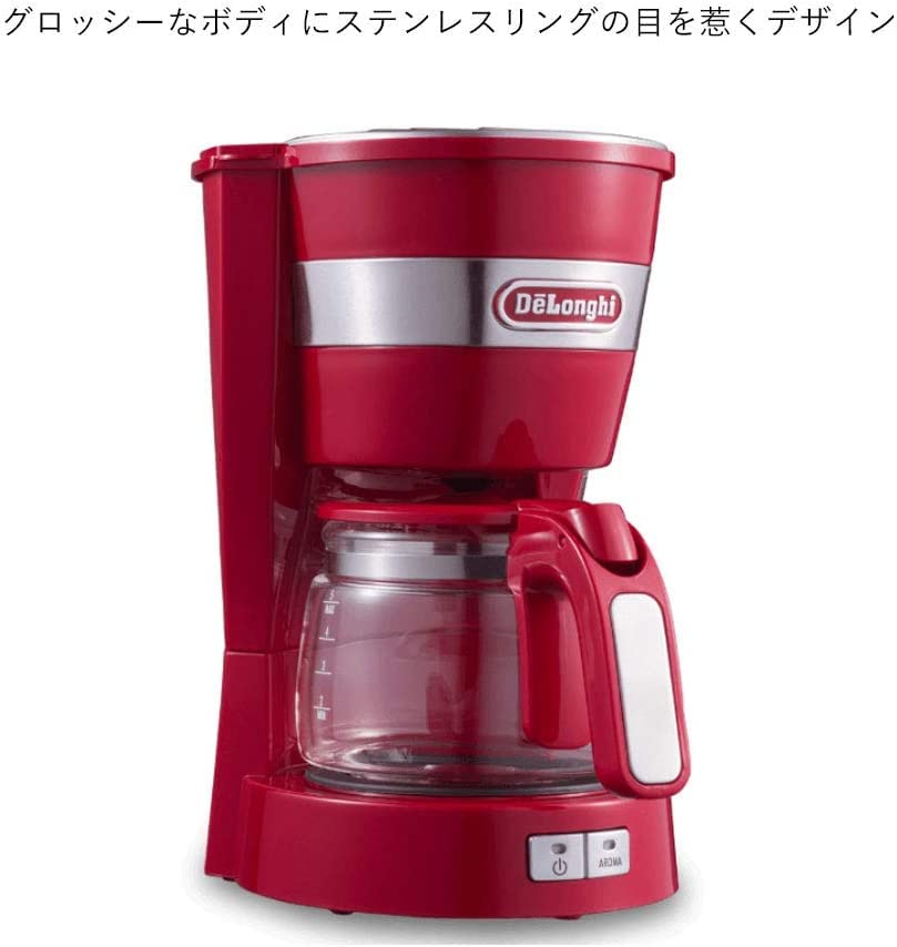 Image of DeLonghi drip Coffee Maker ICM14011J (Red)