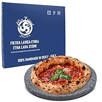 Pietra lavica etnea per pizza &ndash; tonda &Oslash; 35 cm