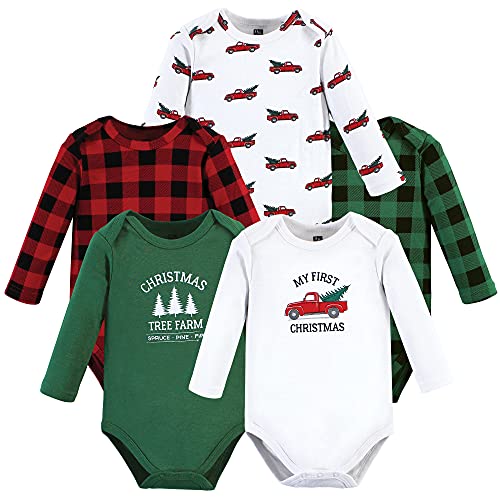 Image of Hudson Baby unisex-baby Cotton Long-sleeve Bodysuits