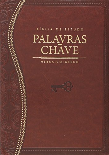 Biblia De Estudo - Palavras - Chave - Luxo Marrom Classica