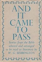 And it Came to Pass: Stories from the Bible 0042200016 Book Cover