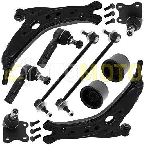 Kit brazo de suspensión delante compatible con SEAT IBIZA CORDOBA 6L compuesto por 10 autopartes Cover