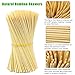 Hysagtek 400 Pcs Wood Skewers 6 Inch Bamboo Skewers Fruit Skewer Chocolate Fountain Sticks Fondue Sticks for Appetizer, BBQ, Cocktail, Kabob, Chocolate Fountain, Barbecue, Party