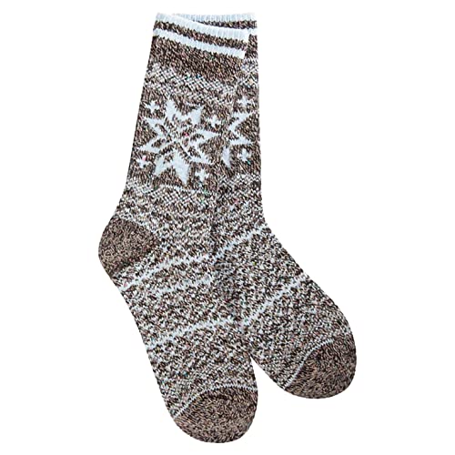 Image of World's Softest Cozy Collection Crew Socks - Smooth Multi Colors Cozy Socks - Knit Top Holiday Spirit Fashion Socks