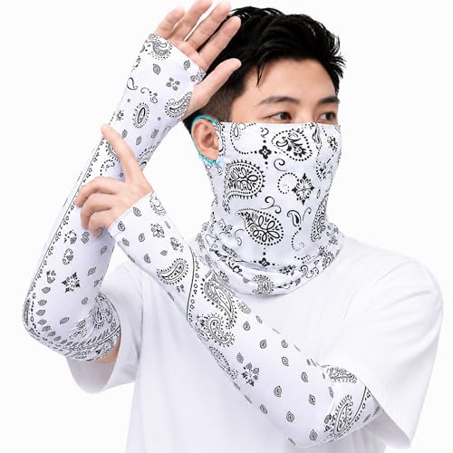 Image of Sun UV Protection Face Cover Scarf Mask Neck Gaiter Breathable Windproof Bandana Neck Gaiters