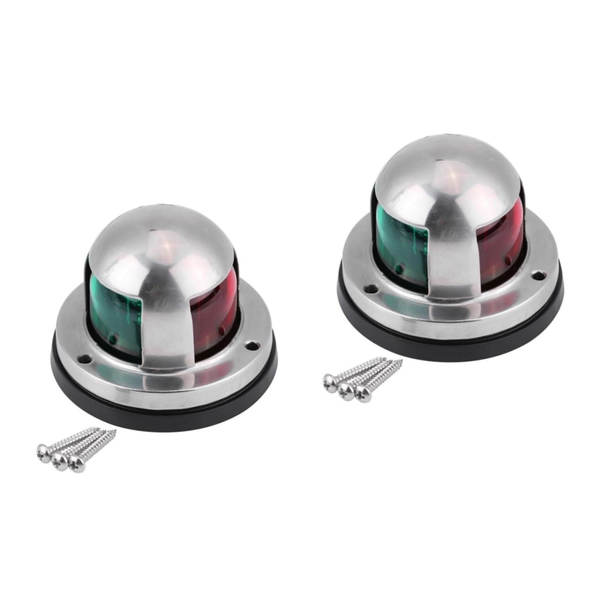 INOOMP 2pezzi Faro Led Per Imbarcazioni Di Navigazione Rosse e Verdi Con Copertura Inossidabile Facile Installazione Sicurezza Aumentata Per Barche e Yacht