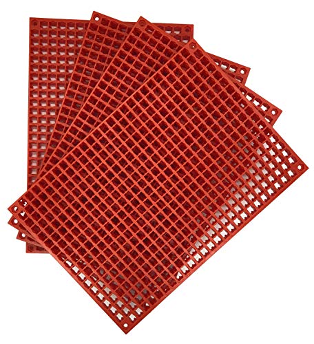 Organizer Genie - Four Red Pegboard Set to organize your Sockets, Wrenches, Pliers, Screwdrivers, Bits and All Other Tools