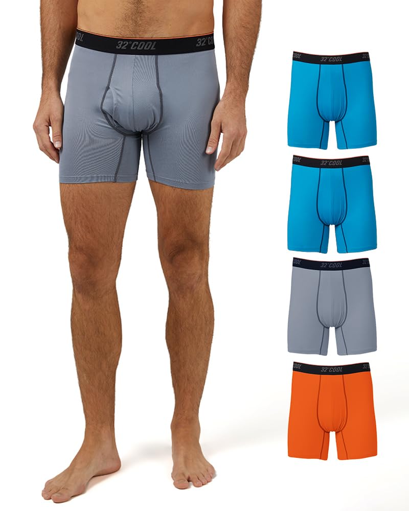 32 Degrees Men’s 4 Pack Cool Active Boxer Brief