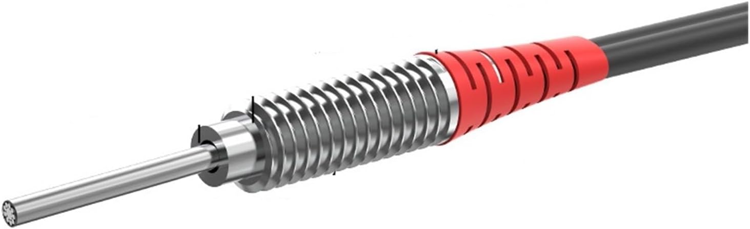Fiber Optic Sensor Diffuse Reflection M6 5/10mm Needle Length coaxial Non-coaxial Diffuse Reflection photoelectric Sensor(Coaxial M6 40mm)