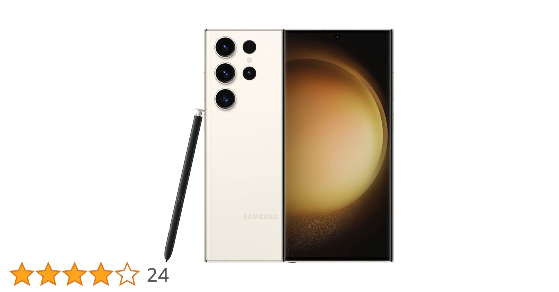 Galaxy S23 Ultra クリーム 256GB Samsung Galaxy S23 Ultra (5G) 256GB Single SIM Unlocked - Cream