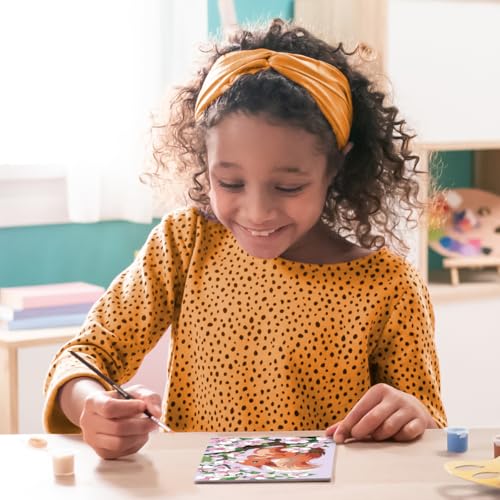 Ravensburger - CreArt Kids 18x24 cm - Numéro d'art - Écureuil au Printemps - Kit de Peinture par numéros - Effet Scintillant - Dès 9 Ans - 25837