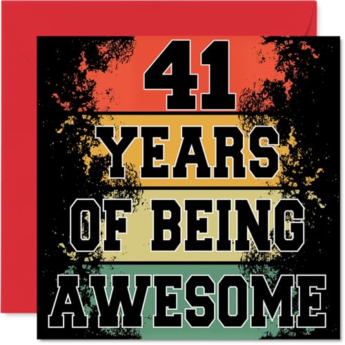 Stuff4 41΂̒aJ[h fB[X Y - Being Awesome - Happy BirthdayJ[h 41΂̏ j אl Fl f q 5.7C` aO[eBOJ[h