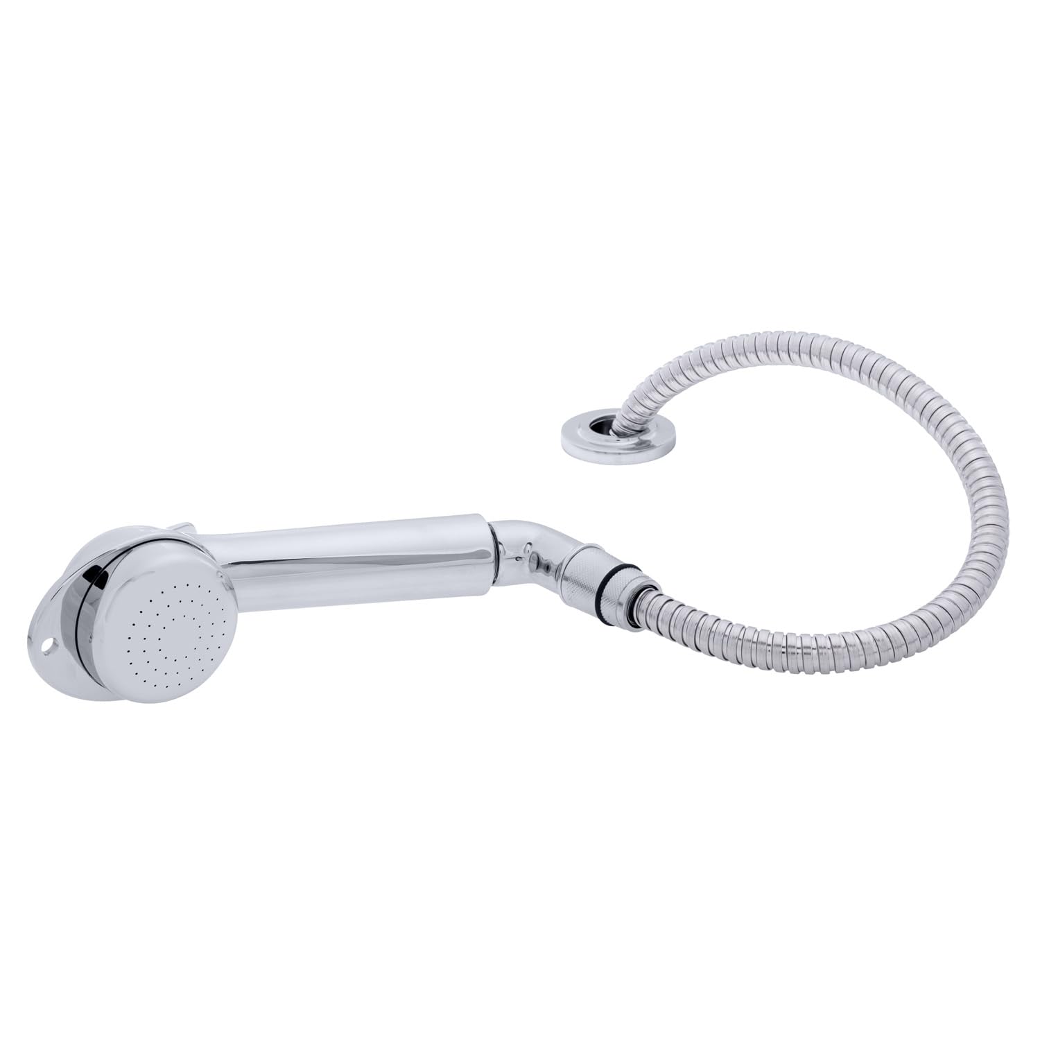 Ambassador Marine Deck-Mount Sprayer- Large Chrome Sprayer w/Elbow, 6' Stainless Steel Hose, Low Profile Holder - 134-0057-CP-W