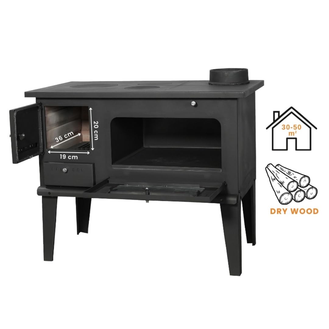 Piec opalany drewnem z piecem BALKAN ENERGY Model 4014 7.9kW