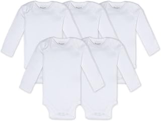 Baby Unisex Baby Bodysuits, 5-Pack Short & Long Sleeve One-Pieces, 100% Organic Cotton