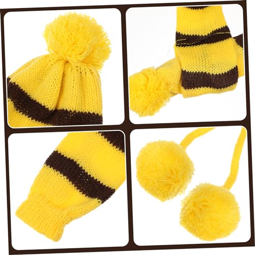 Bufanda y gorro tejido para perro tamaño S miniatura 5