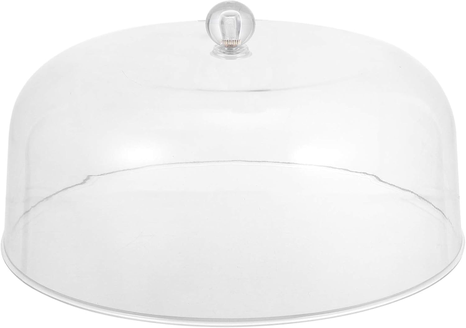 KICHOUSE Transparent Acrylic Food Cake Cover 9 Inch Dome Dish Cover for Cakes Pies and Desserts Ideal for Home Parties and Picnics