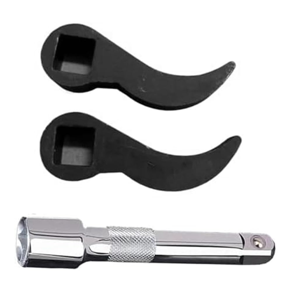 Littimoon 3 Pcs Crowbar Adapter-Head Tool,Pry Bar Wrench Adaptor-Head Fits 1/2Inch Drive Ratchets Half Shaft Removal Tool
