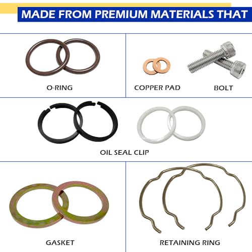 Image of 39mm Front Fork Bushing Dust Oil Seals Rebuild Kit For Dyna Forty Eight Sportster Iron 883 1200 XL883 XL1200 1990-2013 FXD Dyna 1990-2013 OEM#495607