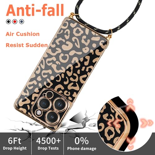 Mkej Custodia con Collana per iPhone 15 Pro Max